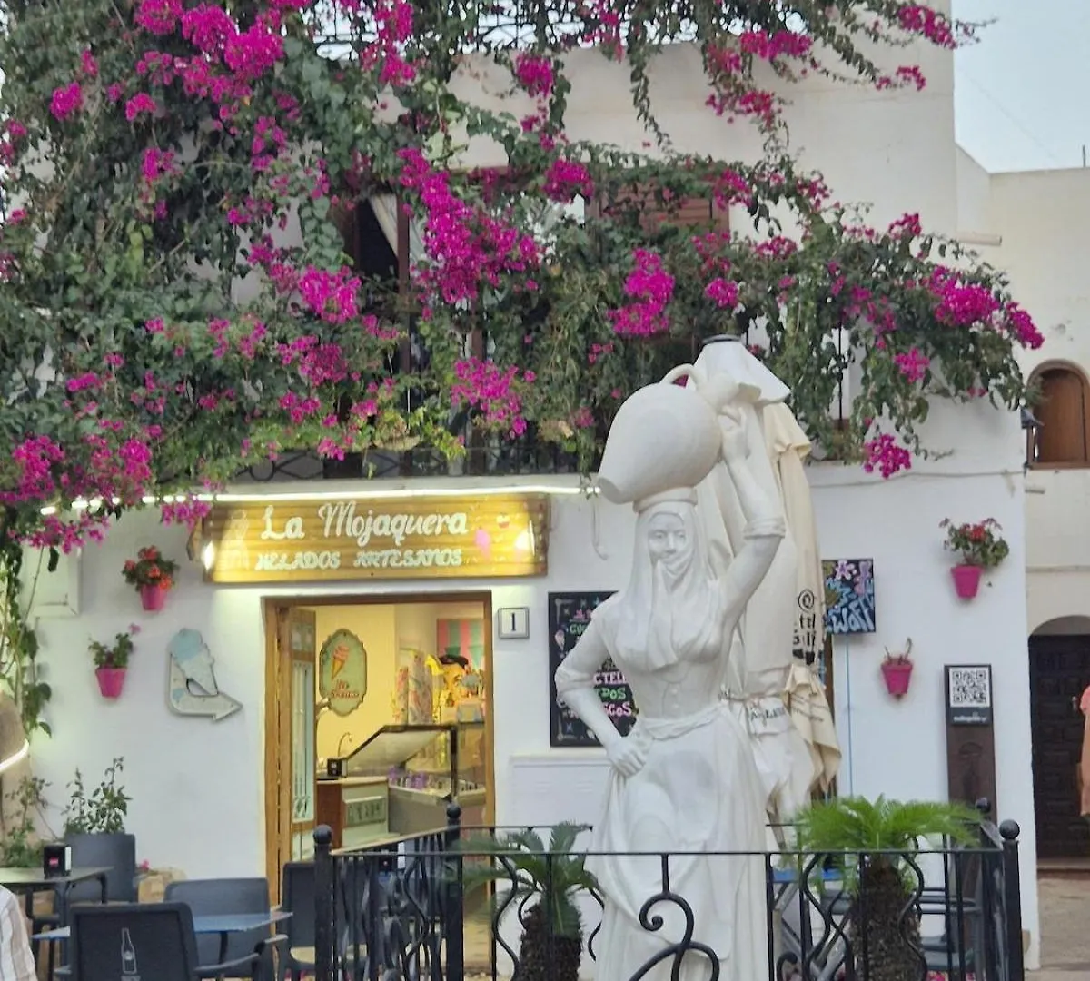 La Atalaya, Terraza Con Vistas Al Mediterraneo Mojácar Lägenhet